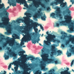 Aqua Pink Splash fabric swatch