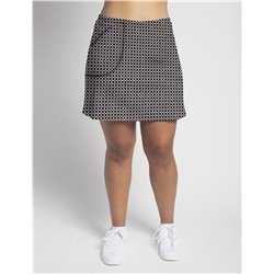 Golf/Walking Zipper Pocket Skort - BW Circle
