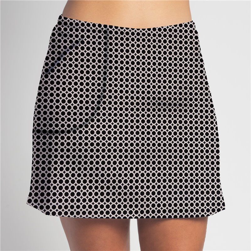 Golf/Walking Zipper Pocket Skort - BW Circle Golf/Walking Zipper Pocket Skort - BW Circle