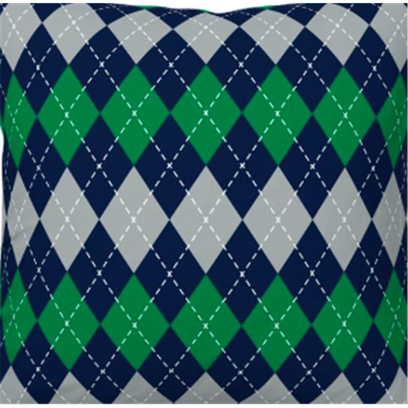 Navy Argyle Fabric Swatch Navy Argyle Fabric Swatch