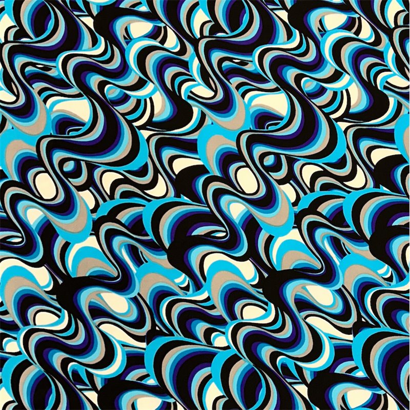 Turquoise Grape Swirl fabric swatch Turquoise Grape Swirl fabric swatch