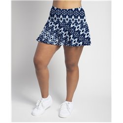 Flounce Skort - Denim Ikat
