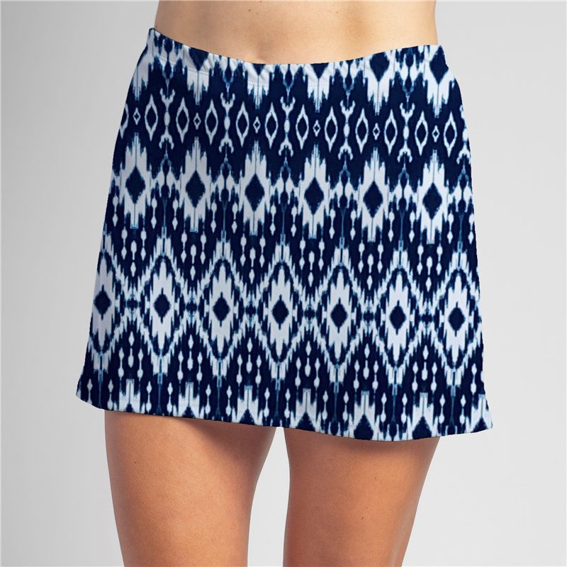 Sporty Skort - Denim Ikat Sporty Skort - Denim Ikat