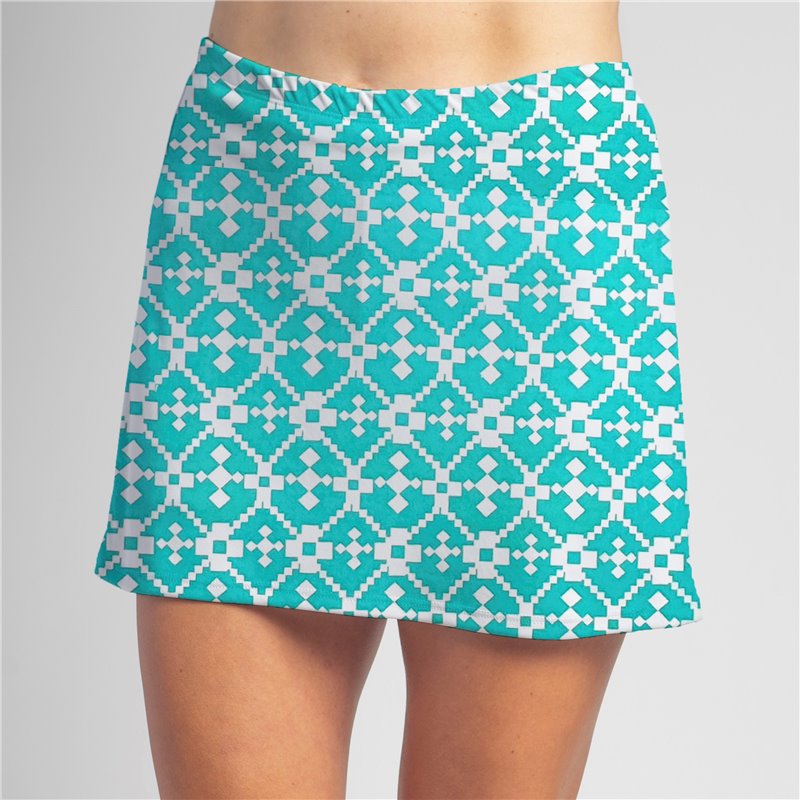 Sporty Skort - Jade Geometric Sporty Skort - Jade Geometric