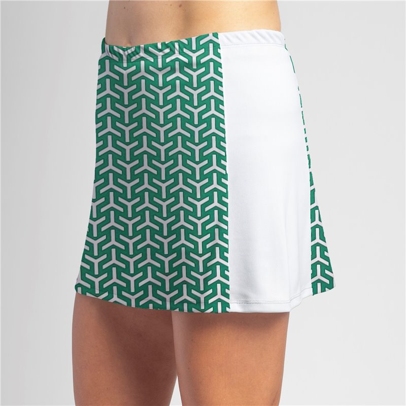 Slimming Panel Skort - Kelly YiYiYi w/ White side panels Slimming Panel Skort - Kelly YiYiYi w/ White side panels
