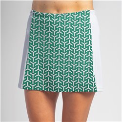Slimming Panel Skort - Kelly YiYiYi w/ White side panels