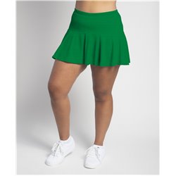 Flounce Skort - Kelly Green Solid w/Black Shorts
