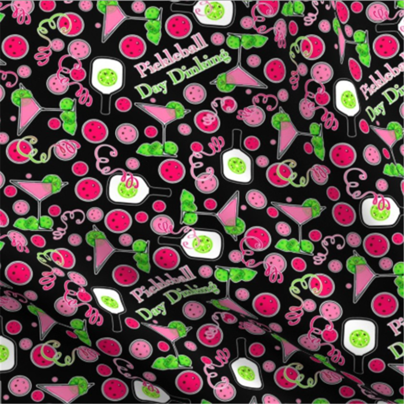 Day Dinking Pickleball- Black fabric swatch Day Dinking Pickleball- Black fabric swatch