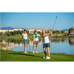 Short Sleeve Golf Tee - Dove Gray Solid