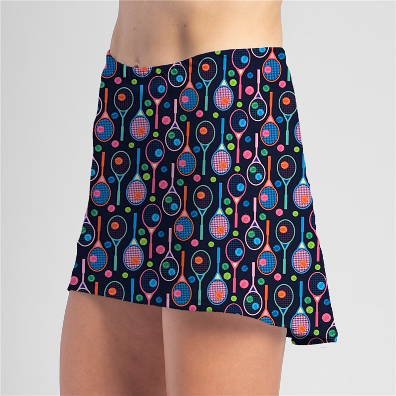 HiLo Skort - Tennis Brights on Navy Purple HiLo Skort - Tennis Brights on Navy Purple