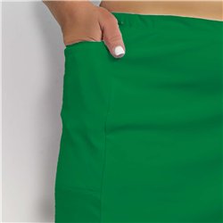 Side Slit Golf Skort - Kelly Green Solid w/ Black Shorts