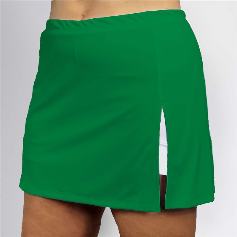 Side Slit Golf Skort - Kelly Green Solid w/ White Shorts Side Slit Golf Skort - Kelly Green Solid w/ White Shorts