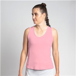Scoop Neck Tank Top - Light Pink Solid