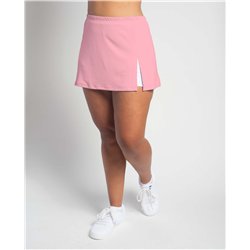 Side Slit Skort - Light Pink - White Shorts