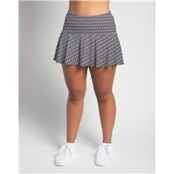 Flounce Skort - BW Geometric w/ Black Shorts