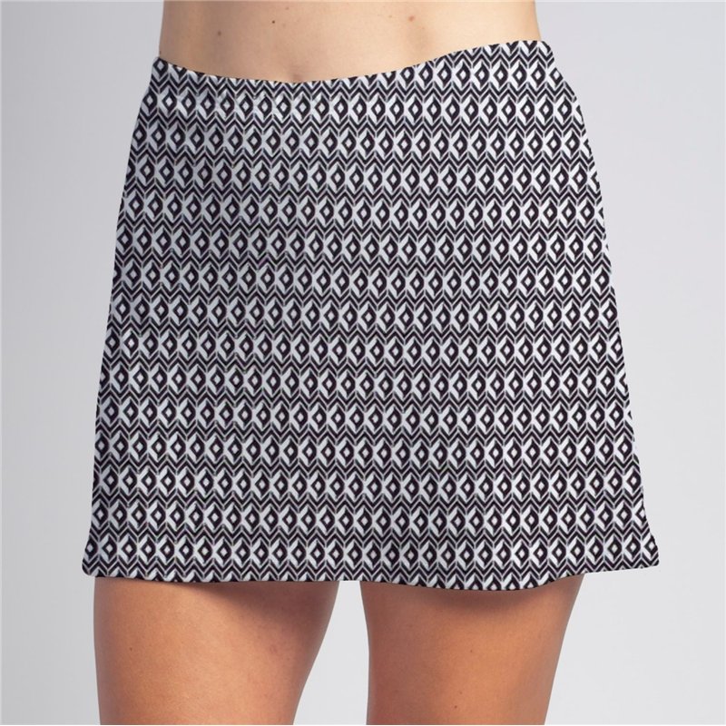 Sporty Skort - BW Geometric 