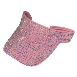Visor - Rhinestone Pink