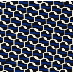 Blue Abstract Fabric Swatch