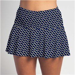 Flounce Skort - Blue Abstract