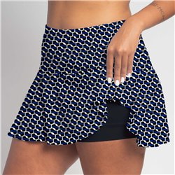 Flounce Skort - Blue Abstract