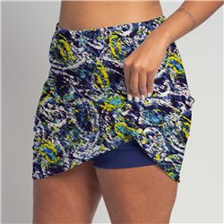 Golf/Walking Zipper Pocket Skort - Blue Lagoon