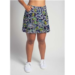 Golf/Walking Zipper Pocket Skort - Blue Lagoon