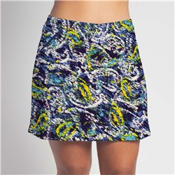 Golf/Walking Zipper Pocket Skort - Blue Lagoon