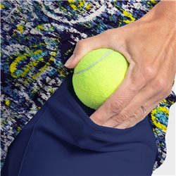 Side Slit Skort - Blue Lagoon - Navy Shorts