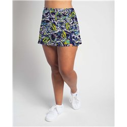 Side Slit Skort - Blue Lagoon - Navy Shorts