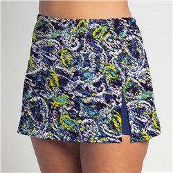 Side Slit Skort - Blue Lagoon - Navy Shorts