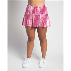 Flounce Skort - Pink Splotch Dots