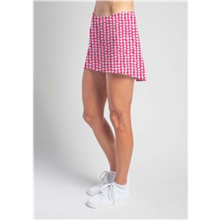 HiLo Skort - Pink Splotch Dots