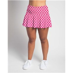 Flounce Skort - Pink Lattice