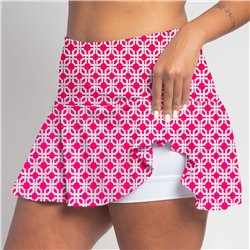 Flounce Skort - Pink Lattice