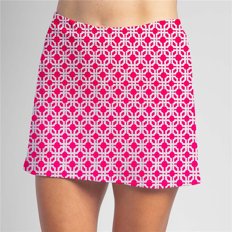 Sporty Skort - Pink Lattice