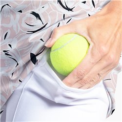 Slimming Panel Skort - Pink Petals with White side panels