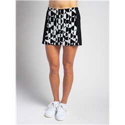 Slimming Panel Skort - BW Mod w/ Black Side Panels