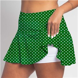 Flounce Skort - Kelly Mini Dot