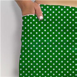 Side Slit Golf Skort - Kelly Mini Dot w/ White Shorts