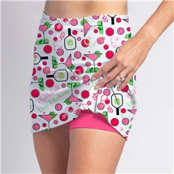 HiLo Skort - Day Dinking on White