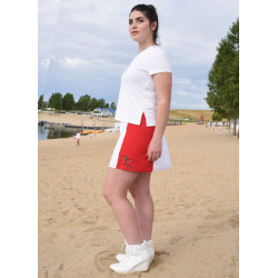 Slimming Panel Skort - EA Red and White