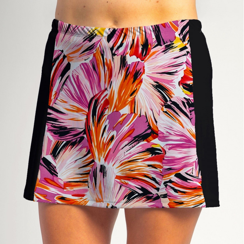 Slimming Panel Skort - Paintbrush Pink with Black side panels