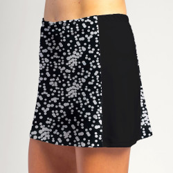 Slimming Panel Skort - Scattered Dots with Black