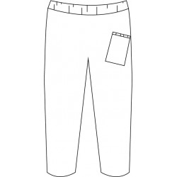 Capri with tennis ball pocket - White
