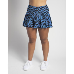 Flounce Skort - Turquoise Black Attack