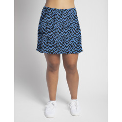 Golf/Walking Zipper Pocket Skort - Turquoise Black Attack