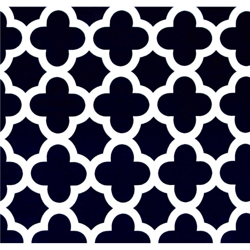 Navy Medallion fabric swatch