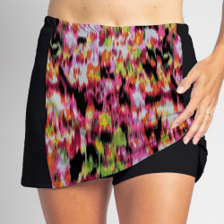 Slimming Panel Skort - Citrus Blast with Black side panels