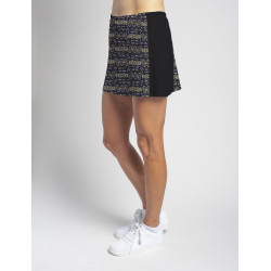 Slimming Panel Skort - Mardi Gras w/Black side panels 