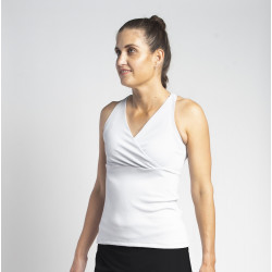 Racerback Top - White Solid